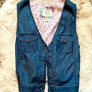 Chelsea and Violet denim vest